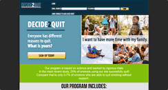 Desktop Screenshot of decide2quit.org